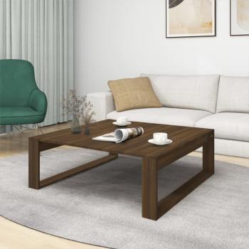 Couchtisch Braun Eiche 100x100x35 cm Holzwerkstoff