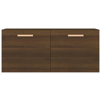 Wandschrank Braun Eichen-Optik 80x35x36,5cm Holzwerkstoff