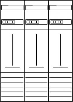 ARDEBO.de Eaton ZSD-Z37A1333 Zählerfeld, 3-feldrig, vorbereitet (260412)