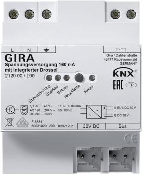 ARDEBO.de Gira 212000 KNX Spannungsversorgung 160 mA mit integrierter Drossel, KNX System