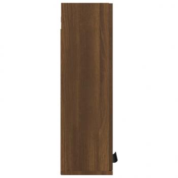 Wand-Badschrank Braun Eichen-Optik 32x20x67 cm