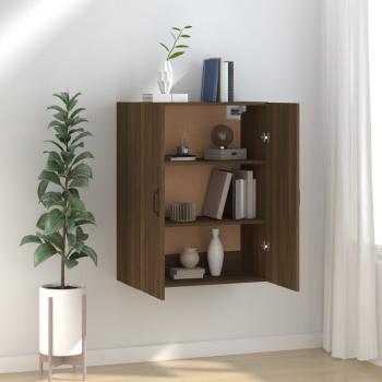 ARDEBO.de - Hängeschrank Braun Eichen-Optik 69,5x34x90 cm Holzwerkstoff