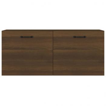 Wandschrank Braun Eichen-Optik 80x35x36,5cm Holzwerkstoff