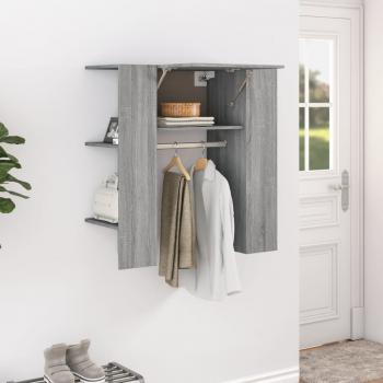 ARDEBO.de - Flurschrank Grau Sonoma 97,5x37x99 cm Holzwerkstoff