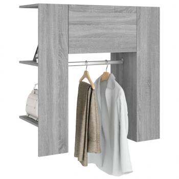 Flurschrank Grau Sonoma 97,5x37x99 cm Holzwerkstoff