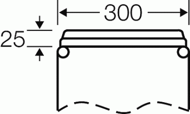 Hensel Mi FP 20 Anbauflansch ohne Vorpressungen, Nutzfläche 215x88 mm