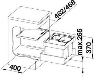 Blanco Flexon II 50/3 Abfalltrennsystem (521470)