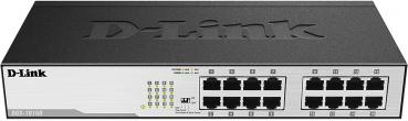 ARDEBO.de D-Link 16-Port Gigabit Desktop Switch, 16x RJ-45 Ports, 2000Mbit (DGS-1016D)