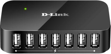 ARDEBO.de D-Link 7-Port USB 2.0 Hub, Schnellladeanschluss (DUB-H7)