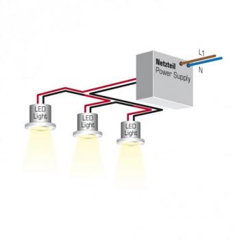 Brumberg LED-Orientierungsleuchte, 1,2W/350mA (P3729WW)