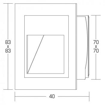 Brumberg LED-Orientierungsleuchte, 1,2W/350mA (P3729WW)