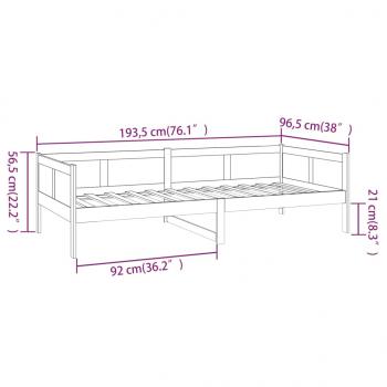 Tagesbett Massivholz Kiefer 90x190 cm