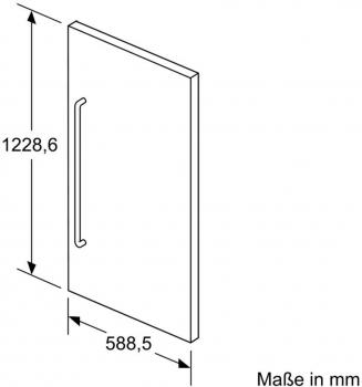 Bosch KFZ40SX0 Edelstahl-Türfront