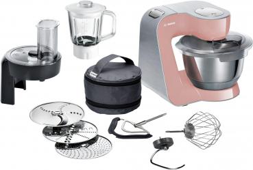 ARDEBO.de Bosch MUM58NP60 Küchenmaschine, 1000 W, 3D PlanetaryMixing, 3,9 L Rührschüssel, EasyArm Lift, rosa