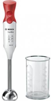 ARDEBO.de Bosch MSM64110 Stabmixer, 450 W, Soft-Touch-Oberfläche, einfache Reinigung, weiß/rot