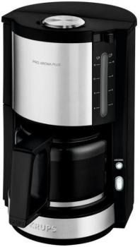 Krups KM3210 Proaroma Plus Kaffeemaschine, 1050W, 1,25l, 10-15 Tassen, Tropfstopp, edelstahl/schwarz