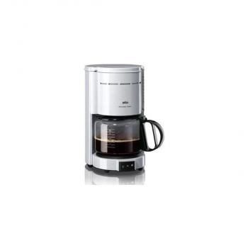 ARDEBO.de Braun Aromaster Classic KF 47/1 Filterkaffeemaschine, 1000 W, 10 Tassen, Anti-Tropf-System, Abschaltautomatik, weiß