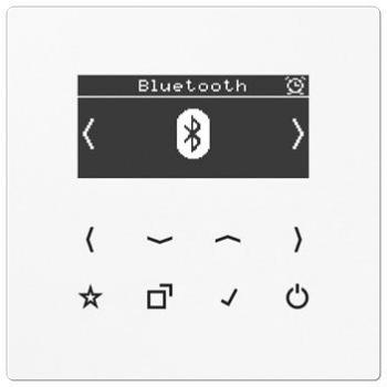 ARDEBO.de Jung DABLSBTWW Smart Radio DAB+ mit Bluetooth, DAB-Frequenzbereich 174 MHz bis 240 MHz, alpinweiß