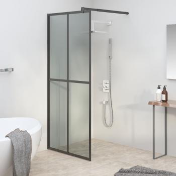 ARDEBO.de - Duschwand für Walk-in Dusche 80x195 cm Dunkles Sicherheitsglas 