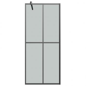 Duschwand für Walk-in Dusche 80x195 cm Dunkles Sicherheitsglas 