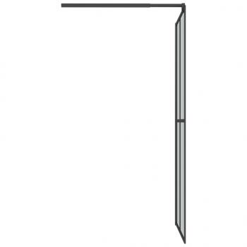 Duschwand für Walk-in Dusche 80x195 cm Dunkles Sicherheitsglas 