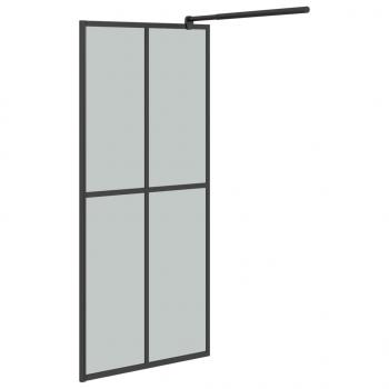 Duschwand für Walk-in Dusche 80x195 cm Dunkles Sicherheitsglas 