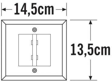 Konstsmide HPLED Bodeneinbaustrahler, 230-240V, 6W, 3000K, edelstahl (7960-310)