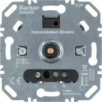 ARDEBO.de Berker 296210 Nebenstellen-Einsatz für Universal-Drehdimmer Komfort, Softrastung, Steckklemmen