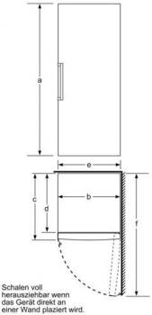 Bosch GSN51AWDV Serie 6 Stand Gefrierschrank, 70cm breit, 290L, NoFrost, TouchControl, weiß