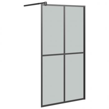 Duschwand für Walk-in Dusche 118x190 cm Dunkles Sicherheitsglas 