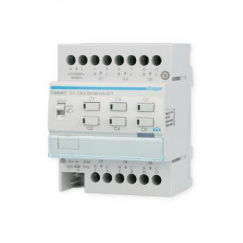 Hager TXM646T Heizungsaktor 6fach KNX easy 24/230V Stellantrieb Triac