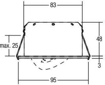 Brumberg LED-Einbaustrahler, 350mA, 5,5W, 3000K, strukturweiß (12277173)