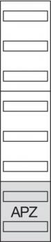 Hager ZU48VT6APZ2 Verteilerfeld, univers Z, Höhe 1200mm, 6-reihig, 1-feldig, mit APZ unten