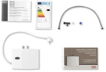 AEG MTD 440 Klein-Durchlauferhitzer, EEK: A, geschlossen, Untertischmontage, 4,4 kW (222121)
