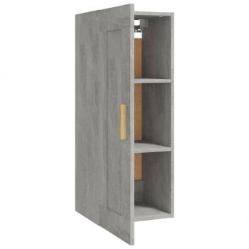 Wandschrank Betongrau 35x34x90 cm Holzwerkstoff