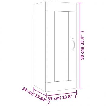 Hängeschrank Sonoma-Eiche 35x34x90 cm Holzwerkstoff