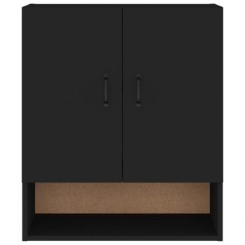 Wandschrank Schwarz 60x31x70 cm Holzwerkstoff