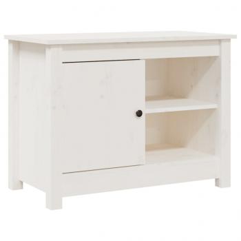 TV-Schrank Weiß 70x36,5x52 cm Massivholz Kiefer