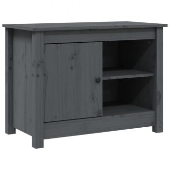 TV-Schrank Grau 70x36,5x52 cm Massivholz Kiefer