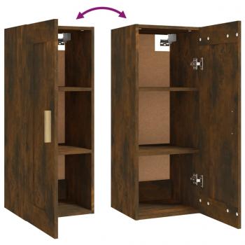 Wandschrank Räuchereiche 35x34x90 cm Holzwerkstoff