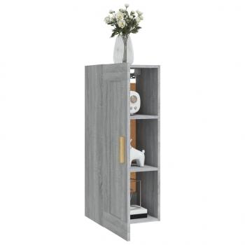 Wandschrank Grau Sonoma 35x34x90 cm Holzwerkstoff