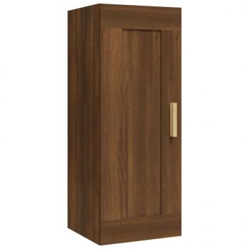 Wandschrank Braun Eichen-Optik 35x34x90 cm Holzwerkstoff