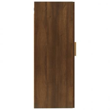 Wandschrank Braun Eichen-Optik 35x34x90 cm Holzwerkstoff