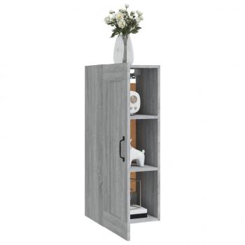 Hängeschrank Grau Sonoma 35x34x90 cm Holzwerkstoff