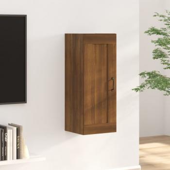 ARDEBO.de - Hängeschrank Braun Eichen-Optik 35x34x90 cm Holzwerkstoff