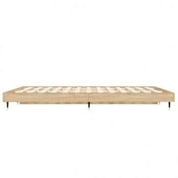 Bettgestell Sonoma-Eiche 120x190 cm Holzwerkstoff