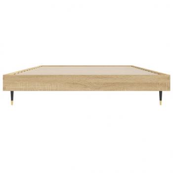 Bettgestell Sonoma-Eiche 90x200 cm Holzwerkstoff