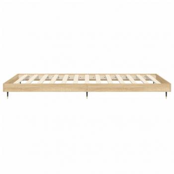 Bettgestell Sonoma-Eiche 90x200 cm Holzwerkstoff