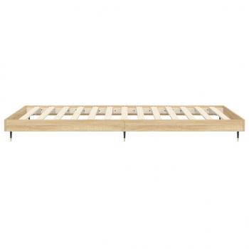 Bettgestell Sonoma-Eiche 100x200 cm Holzwerkstoff