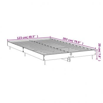 Bettgestell Sonoma-Eiche 120x200 cm Holzwerkstoff